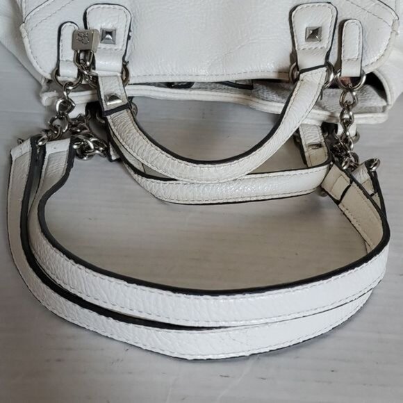 Jessica Simpson Bag White Shoulder Handbag Satchel Vegan Leather Women's WOMAN'S - Picture 16 of 16